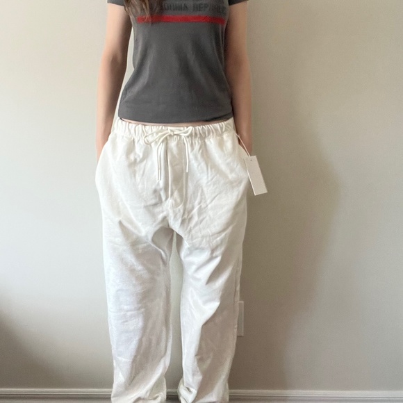 Hudson North Relaxed White Sweatpants – Women’s Size M (NWT) - Picture 1 of 8
